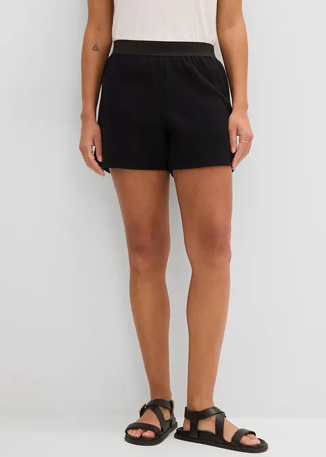 Sweatshirtshorts med rundad nederkant, bonprix