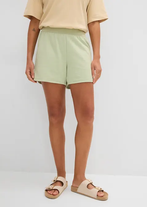 Sweatshirtshorts med rundad nederkant, bonprix