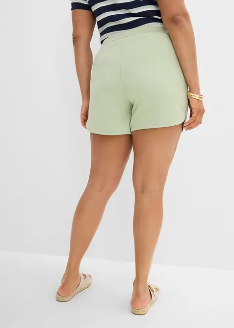 Sweatshirtshorts med rundad nederkant, bonprix