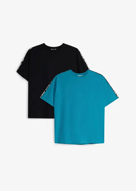 T-shirt i ekologisk bomull (2-pack), bonprix
