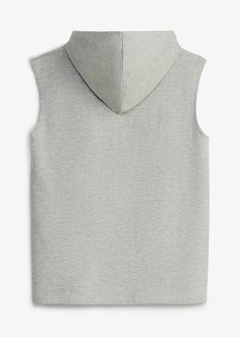 &Auml;rml&ouml;s sweatshirt med huva i ekologisk bomull, avslappnad passform, bonprix