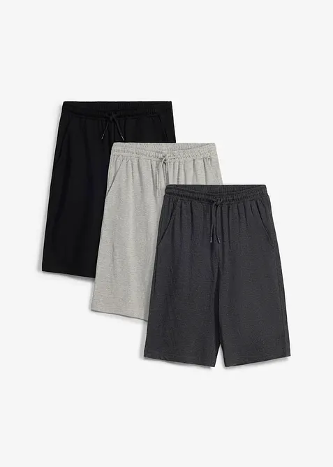 Trik&aring;shorts med ekologisk bomull (3-pack), bonprix
