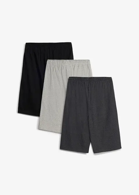 Trik&aring;shorts med ekologisk bomull (3-pack), bonprix