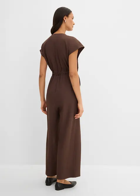 Jumpsuit med korta &auml;rmar, bonprix