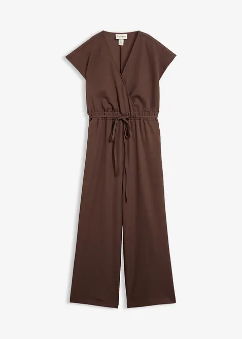 Jumpsuit med korta &auml;rmar, bonprix