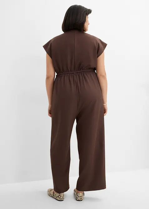 Jumpsuit med korta &auml;rmar, bonprix