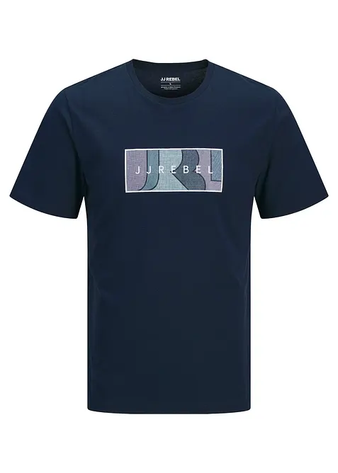 T-shirt i bomull fr&aring;n JJ REBEL, JJ REBEL