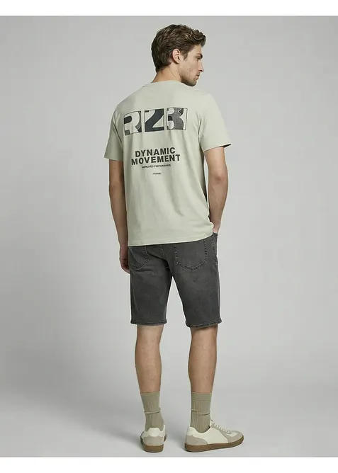 T-shirt i bomull fr&aring;n JJ REBEL, JJ REBEL