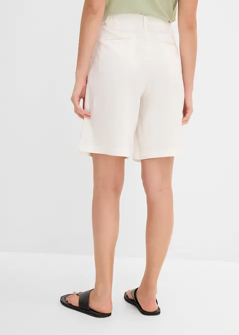 Marleneshorts i mix av lin och viskos, bonprix