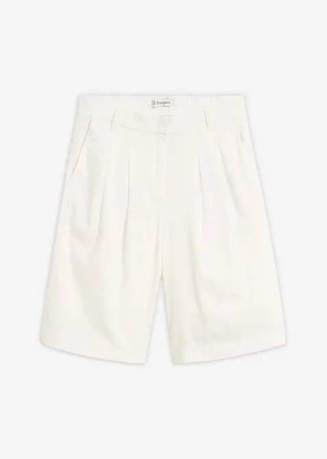 Marleneshorts i mix av lin och viskos, bonprix