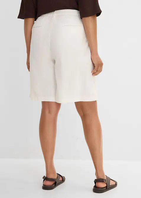 Marleneshorts i mix av lin och viskos, bonprix