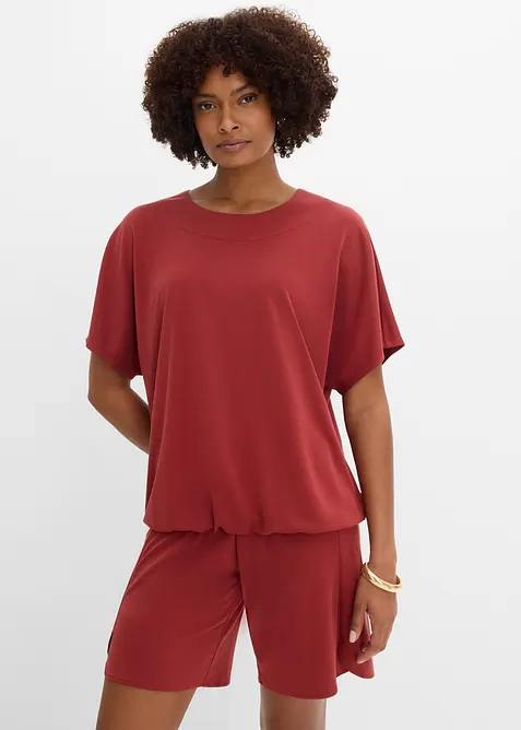 Oversizetopp i mjuk viskosmix, bonprix