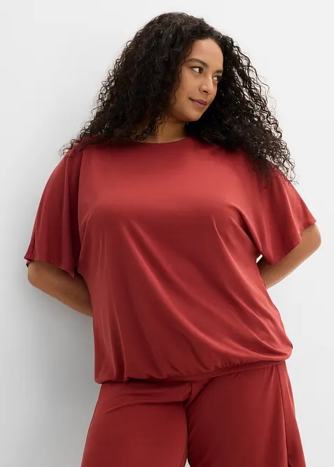 Oversizetopp i mjuk viskosmix, bonprix