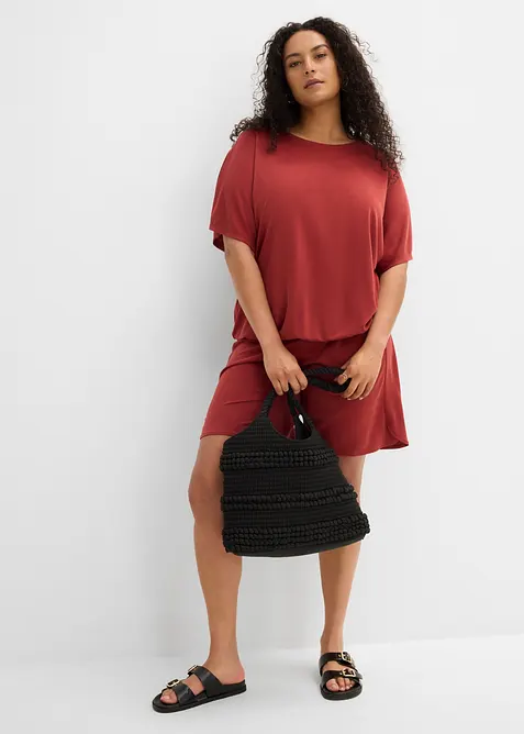Oversizetopp i mjuk viskosmix, bonprix