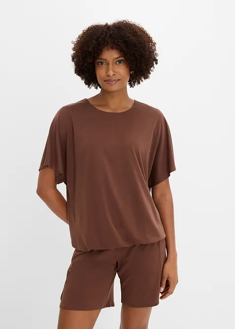 Oversizetopp i mjuk viskosmix, bonprix