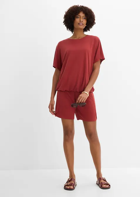 Oversizetopp i mjuk viskosmix, bonprix