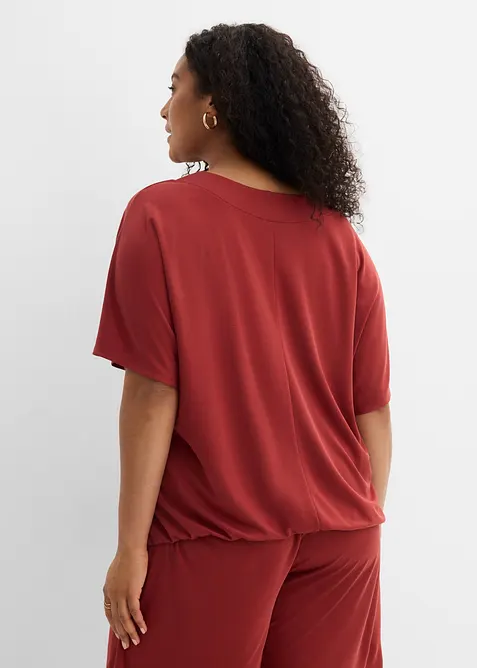 Oversizetopp i mjuk viskosmix, bonprix