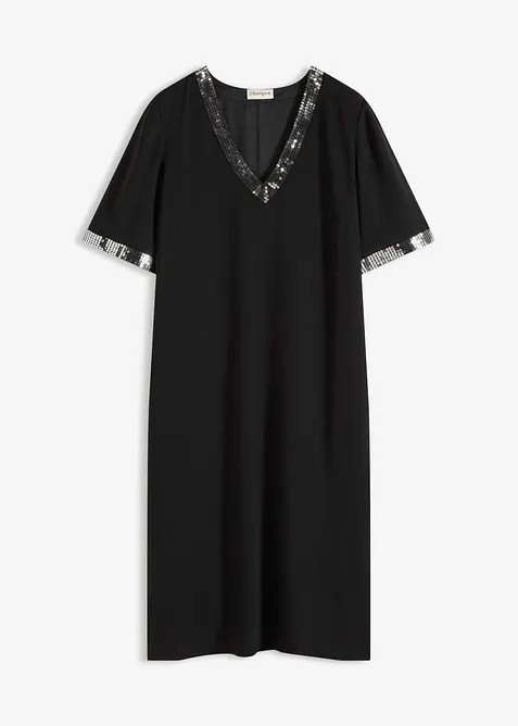 Chiffongkl&auml;nning med paljetter, bonprix