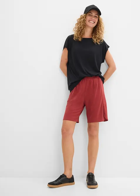 Dra p&aring;-shorts av mjuk viskosmix, bonprix