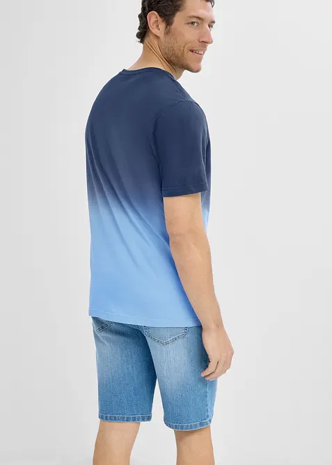 T-shirt med olika f&auml;rgnyanser, av ekologisk bomull, bonprix