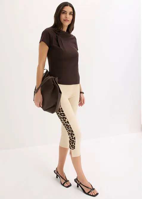Caprileggings med leopardm&ouml;nster, bonprix