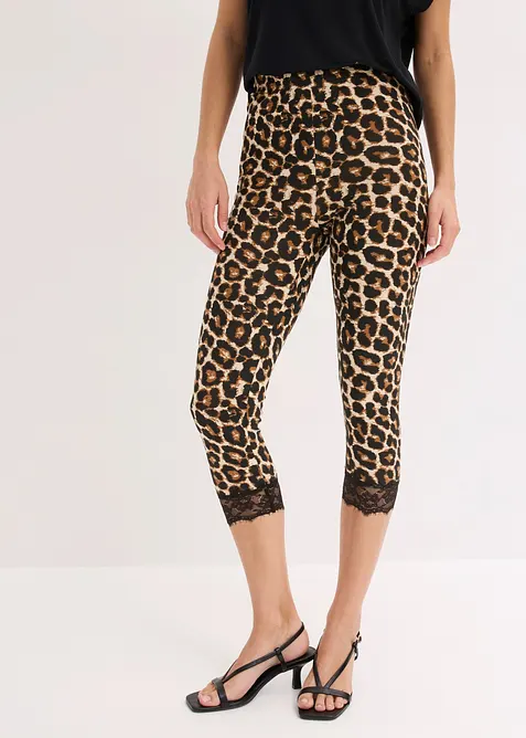 Caprileggings med spets, bonprix