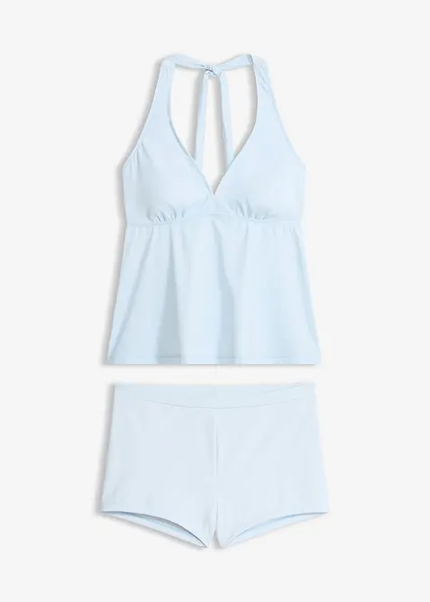 Tankini med halterneck och badbyxa i hipstermodell (2 delar), bonprix