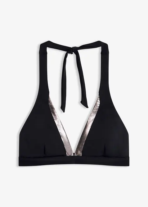 Bikini&ouml;verdel med halterneck, bonprix
