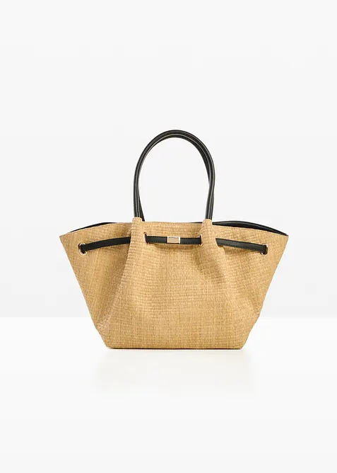 Shoppingv&auml;ska med halmlook, bonprix