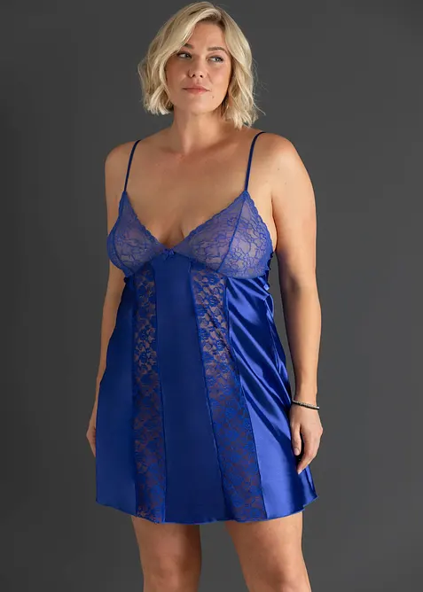 Neglig&eacute; i satin, bonprix