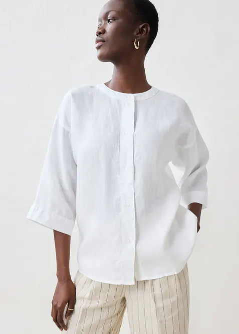 Oversizeblus i rent lin, bonprix