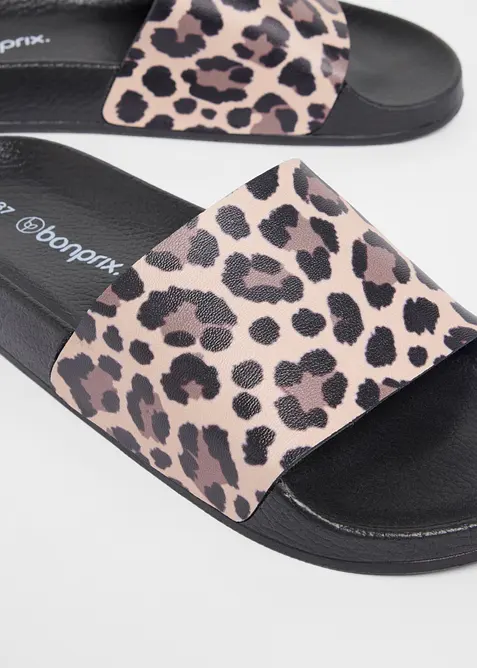 Toffla med leopardm&ouml;nster, bonprix