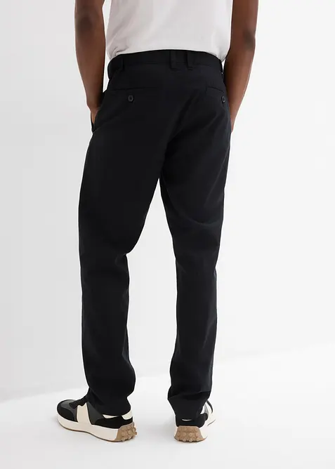 Chinos i linneblandning, normal passform, raka ben, bonprix