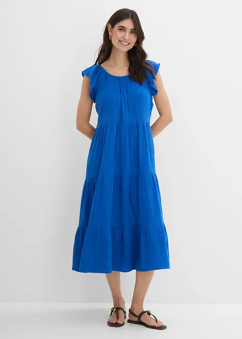 Kl&auml;nning av luftig muslin, bonprix