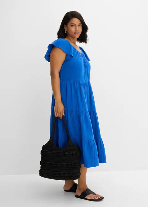 Kl&auml;nning av luftig muslin, bonprix