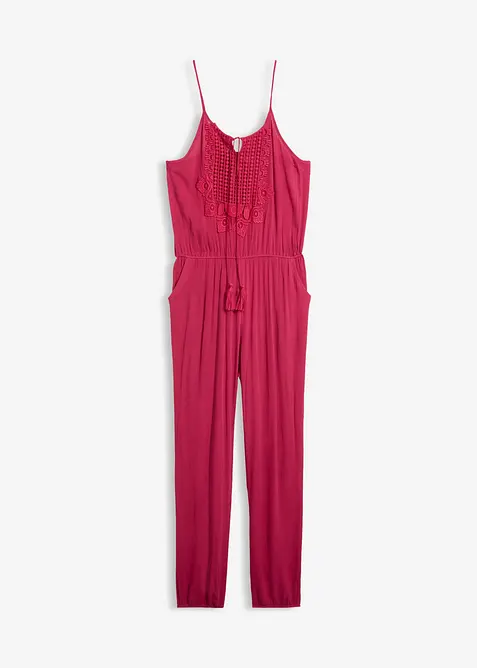 Jumpsuit i viskosmaterial med struktur, bonprix