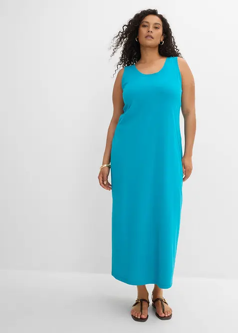 Jerseykl&auml;nning i insv&auml;ngd modell, bonprix
