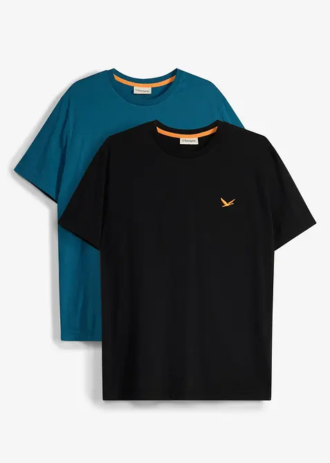 T-shirt i ekologisk bomull (2-pack), bonprix