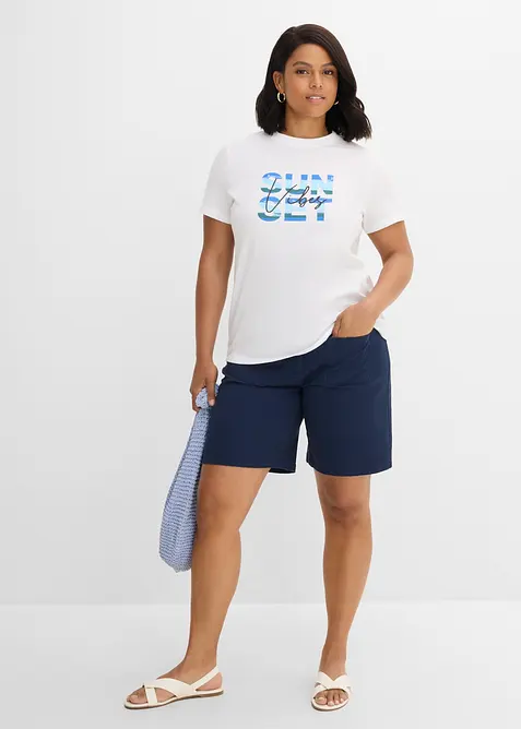 T-shirt av ren bomull, bonprix