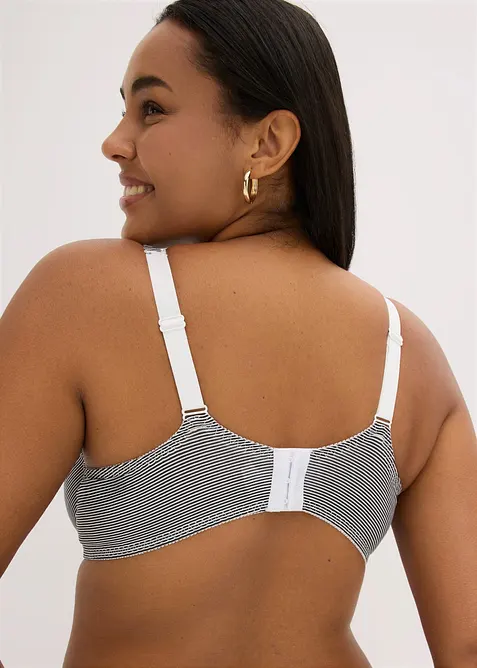 Ovadderad T-shirtbeh&aring; med bygel, i ekologisk bomull (2-pack), bonprix