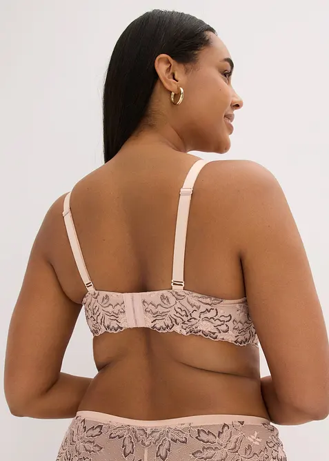 Braziliantrosa med skir spets, bonprix