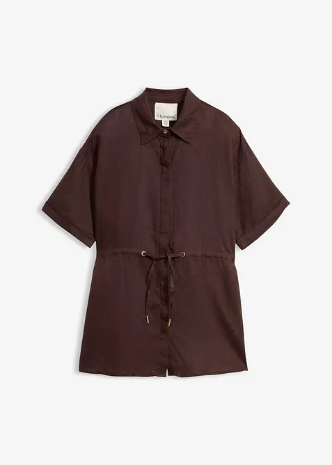 L&aring;ng blus i linne, bonprix