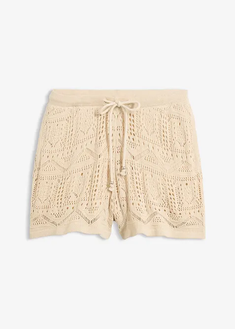 H&aring;lm&ouml;nstrade shorts av bomullsmix, bonprix