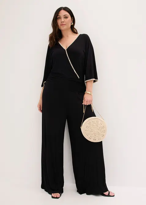 Jumpsuit i f&ouml;ljsam viskos, bonprix