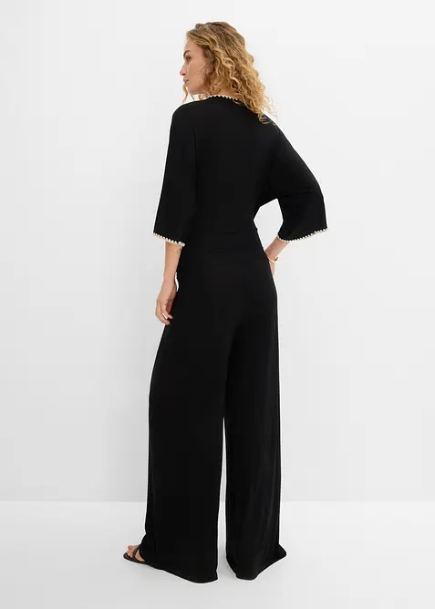Jumpsuit i f&ouml;ljsam viskos, bonprix