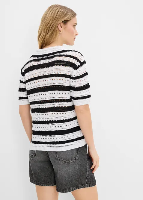 Stickad jumper, bonprix
