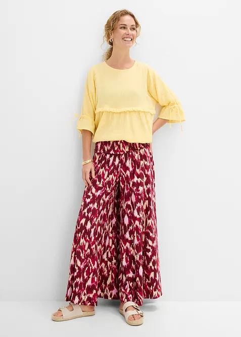 Blustopp av luftig muslin, bonprix