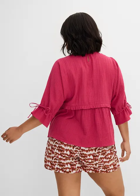 Blustopp av luftig muslin, bonprix