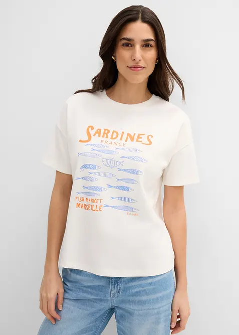 T-shirt av stabil, ekologisk bomull, bonprix
