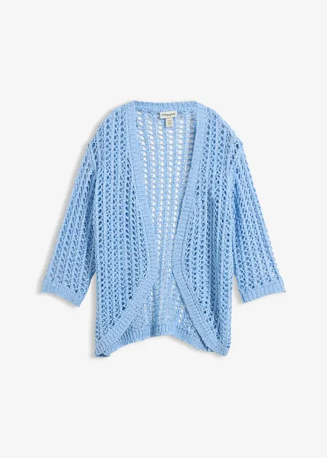 H&aring;lm&ouml;nstrad cardigan med paljetter, bonprix